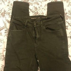 Green American eagle jeans
